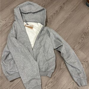 SKIMS Cotton Fleece Zip Up NWT